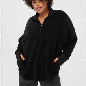 Aerie Sherpa Oversized Quarter Zip